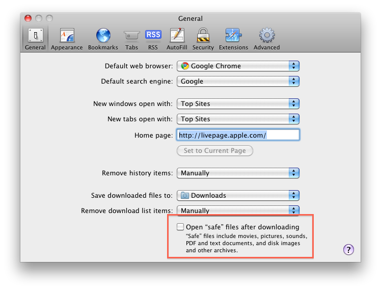 make sure file download is safe for mac